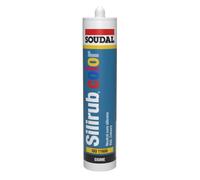 Mastic silicone neutre SILIRUB COLOR en couleurs gris anthracite RAL7016 310 ml SOUDAL 105831