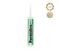 DL Chemicals Mastic Silicone parasilico AM 85-1 Ivoire Clair RAL 1015 x 5