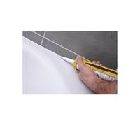 PAREXLANKO - Mastic silicone en base aqueuse - 626 Silicone Carreleur Beige - Spécial carrelage et salles de bains - Antifongique - Idéal pour carreleurs - Bonne adhérence sur support humide - 300ml