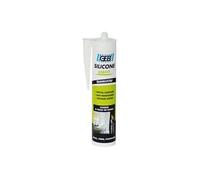 Mastic silicone pour joint sanitaire - 250 ml - Translucide - GEB G