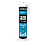 Mastic Silicone Premium Neutre 300 ml - Étanchéité Intérieur/Extérieur - Anti-UV, Haute Adhérence Multi-Supports - Joint de Dilatation - Couleur Blanc