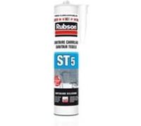Mastic silicone RUBSON ST5 - Sanitaire multi-usage - Gris clair - Cartouche 300 ml - 2610575 Gris clair G