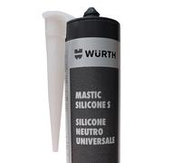 Mastic silicone S neutre. Blanc.