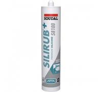 Mastic silicone sanitaire - 15 x 310 ml - anthracite - Silirub+ S8100 SOUDAL