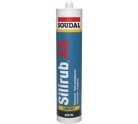 Mastic silicone sanitaire - acétique - 24x300ml - blanc - Silirub AS SOUDAL