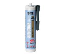 Mastic silicone sanitaire anthracite FOME FLEX [310 ml] - Résistant aux moisissures (S1) - Silicone pour joints de salle de bain, gouttières et fenêtres