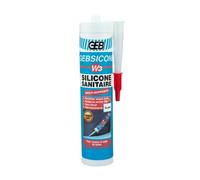 Mastic silicone sanitaire - blanc - W3 GEB