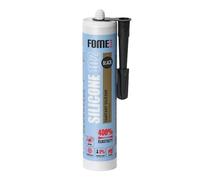 Mastic silicone sanitaire noir FOME FLEX [310 ml] - Résistant aux moisissures (S1) - Silicone pour joints de salle de bain, gouttières et fenêtres