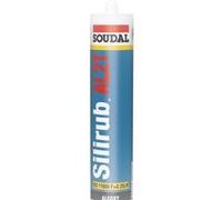 Mastic silicone Silirub AL2T transparent cartouche 300ml - SOUDAL - 120647 Translucide G