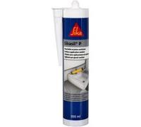 SIKA - Mastic silicone universel pour joint d'étanchéité et joints sanitaires - Sikasil P Transparent - Multisupports - Résistant aux UV/Moisissures - 300ml