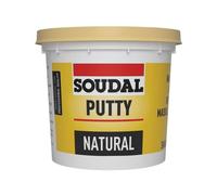 Mastic - SOUDAL - Huile de Lin - Spécial Vitrier - 1 Kg - Teinte Beige