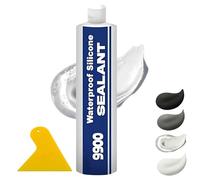 Mastic structurel super-adhésif multi-usages, Mastic silicone étanche avancé 9900, adhésif étanche pour fissures de toiture et de murs. (Transparent)