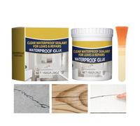 Mastic transparent étanche Revêtement d'étanchéité longue durée et adhésif | 150 g enduit de rebouchage peinture mur extérieur maison pour métal pierre carrelage intérieur maison salle d