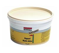 Mastic vitrier à l'huile de lin - 0,5kg SOUDAL