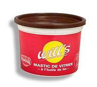 Mastic vitrier mondial brun/acajou pot 1kg
