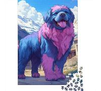 Mastiff du Tibet Puzzle 1000 Pièces Jouet en Bois Divertissement Créatif DécoRation Intérieure Jeu ÉduChatif Challenge Toy Adultes & Enfants des 14 Ans 1000pcs (75x50cm)