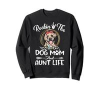 Mastiff Rocking The Dog Mom and Aunt Life Mothers Day Sweatshirt
