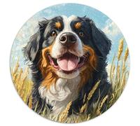 Mastiff tibétain 1000 Pièce Jigsaw Puzzles Jeux Éduchatifs Créatif Jigsaw Rond Belle DécoRation Puzzle pour Cadeaux De Voyage, Présent 1000pcs (67.5x67.5cm)