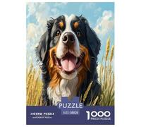 Mastiff tibétain Puzzle 1000 Pièces Cadeau Unique Jeu Éduchatif Challenge Toy À De Qualité Supérieure Peinture Art pour Adultes Et Enfants À Partir De 14 Ans 38x26cm/1000pcs