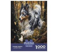 Mastiff tibétain Puzzle 1000 Pieces Cadeau Unique Jeu Éduchatif Défi Jouet À De Qualité Supérieure Peinture Art pour Adultes Et Enfants À Partir De 14 Ans 70x50cm/1000pcs