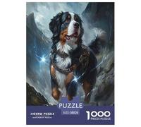Mastiff tibétain Puzzles 1000 Pieces Cadeau Unique Jeu Éduchatif Challenge Toy À De Qualité Supérieure Peinture Art pour Adultes Et Enfants À Partir De 14 Ans 38x26cm/1000pcs