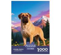 Mastiff1000 Pieces Jigsaw Puzzles for Adults and Kids Family Game crépusculeChallenging for Home Decoration Great Gift Idea38x26cm/1000pcs