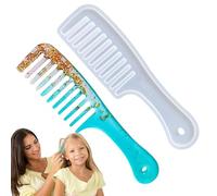 Masto de peigne en silicone, moules de peigne, moule réutilisable de brosse à cheveux, moules de silicone pour balayage de cheveux moules de bijoux artisanaux pour l'accessoire de fusion en r