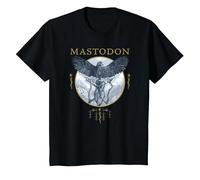 Mastodon Hushed and Grim Eagle Circle T-Shirt, Enfant, Noir, 6 Ans
