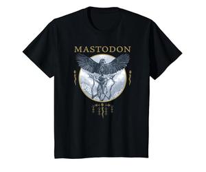 Mastodon Hushed and Grim Eagle Circle T-Shirt, Enfant, Noir, 6 Ans