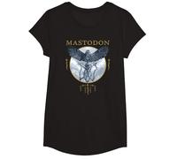 Mastodon Hushed and Grim Eagle Circle T-Shirt, Fille, Noir, XS