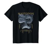 Mastodon Hushed and Grim Snake T-Shirt, Enfant, Noir, 6 Ans