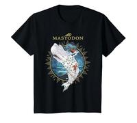 Mastodon Leviathan Holiday T-Shirt, Enfant, Noir, 10 Ans