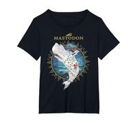 Mastodon Leviathan Holiday T-Shirt, Femme Grandes Tailles, Noir, 3X