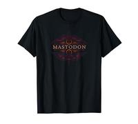 Mastodon - T-Shirt Officiel Noir à Col Mandarin et Manche Courte, Taille S (Unisex-Adulte)
