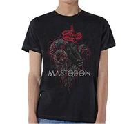 Mastodon - T-Shirt # XL Black Unisex # Rams Head Colour [Import]