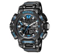 MASTOP Montre de sport à quartz analogique numérique LED double affichage militaire étanche avec alarme, chronomètre, rétroéclairage 12h/24h, course à pied, natation
