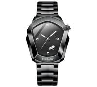 MASTOP Montre dorée à quartz analogique unique en acier inoxydable pour homme avec date et aiguilles lumineuses, étanche jusqu'à 30 m, robe classique, minimaliste, luxe pour le travail, Entièrement