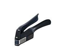 MASTRAD - 1 Presse et Tranche Ail - Ustensile de cuisine Multifonction - Hachoir 2-en-1 Résistant - Nettoyage Facile - Accessoire de Cuisine en Inox 18/8-19 cm x 12,5 cm - Noir