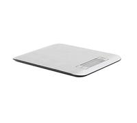 mastrad - Balance Inox - Précision au Gramme Près - Pesée en Gramme, Kilogramme, Livres et Onces - Extra Plate et Légère - F76500 - Acier Inoxydable - Noire - 22 x 16.2 x 1.4 cm