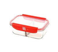 Mastrad - Boîte de Conservation Alimentaire Connectée Stor'Eat - Verre Borosilicate Résistant - Sans BPA - Compartimentée - 1000 ml