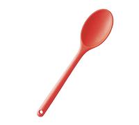 Mastrad Cuillère creuse de cuisine Unibloc - Silicone, ne raye pas les casseroles - Rouge