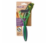 Mastrad Elios Plus Schälmesser Julienne, Gemüseschneider, Küchenschneider, Schäler, Kunststoff, Inox-Stahl, Grün, F20468