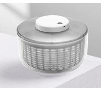 mastrad - Essoreuse Salade Électrique - 6L - Diamètre 26cm - Batterie Rechargeable par USB-C : Deux Heures de Chargement pour 100 utilisations, Base Antidérapante en Silicone pour Fruits, Légumes...