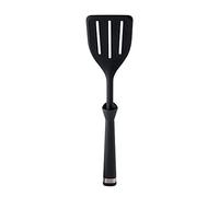 MASTRAD F19300 Spatule ajourée-Retourner-en Silicone-Ne Touche Pas Le Plan De Travail-Ne Raye Pas Les Casseroles-Noir