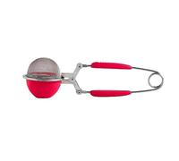 mastrad F37810 Saupoudreur en Silicone et Acier Rouge 16 x 4 x 4 cm