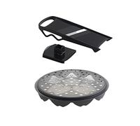 Mastrad F64601 Kit Cuit-Chips + Mandoline | Chips Sans Matière Grasse - Plateau Silicone Micro-Ondes - Mandoline 1 mm Incluse - Légumes & Fruits - Prêt En 3 À 5 Min