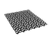 Mastrad F88501 Tapis d'Évier Dentelle TPR Noir Fumé 39,5 x 32,5 cm
