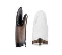 MASTRAD - Gant Silicone et Coton - Orka TEX - Rainures Anti-Dérapantes - Très Résistant - 30 cm - Noir