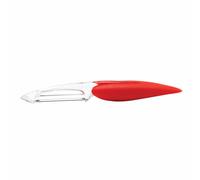 Mastrad Gemüseschäler Dünn, Gemüseschneider, Küchenschneider, Schäler, Santopren, Rot, F20515
