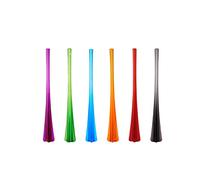 Mastrad – Pailles-pilons mélangeuses – Lot de 6 3-en-1 réutilisables multicolores avec goupillon